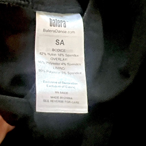 Balera Black Halter Mesh Wide-Leg Dance Jumpsuit Snap Neck Contemporary,Size S - Picture 6 of 8